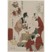 Reproductie van het schilderij Chushingura - Acte X van de Schat van Loyaliteit - Kitagawa Utamaro