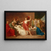 Achilles mourning the death of Patroclus - Circle of Jacques-Louis David — framed artwork on a wall
