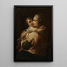 Reproductie van het schilderij Moeder en kind - Cirkel van Jean-Honoré Fragonard