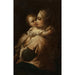 Reproductie van het schilderij Moeder en kind - Cirkel van Jean-Honoré Fragonard