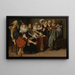 van een muziekgroep in een interieur - Cirkel van Willem Pietersz Buytewech — ingelijst kunstwerk aan de muur