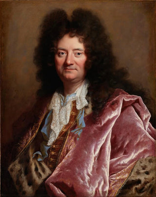 portret van een edelman - Cirkel van Hyacinthe Rigaud — weergave van het kunstwerk