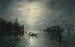 Venise, volle maan nacht - Cirkel van Karl Heilmayer — weergave van het kunstwerk