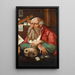 van Sint Jerome in zijn studeerkamer - Cirkel van Marinus van Reymerswaele — ingelijst kunstwerk aan de muur