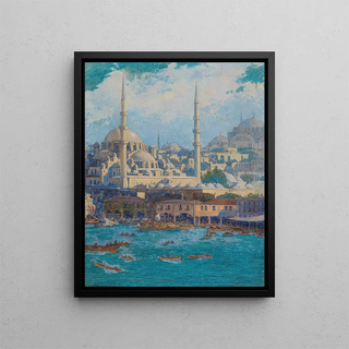 Circle of Max Friedrich Rabes - A View of Istanbul.webp