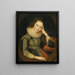 Portret van een dame die men zegt Marie Stuart te zijn - Cirkel van Robert Peake — ingelijst kunstwerk aan de muur