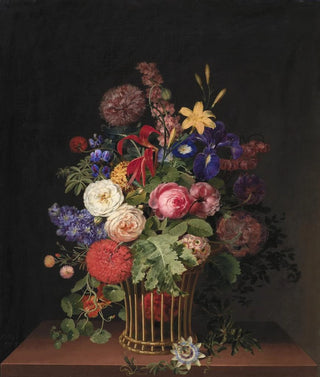 Cladius Detlev Fritzsch - En Let Rrkurv Med Blomster.webp