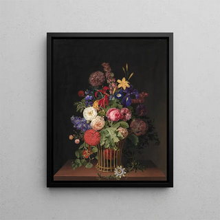 Cladius Detlev Fritzsch - En Let Rrkurv Med Blomster.webp