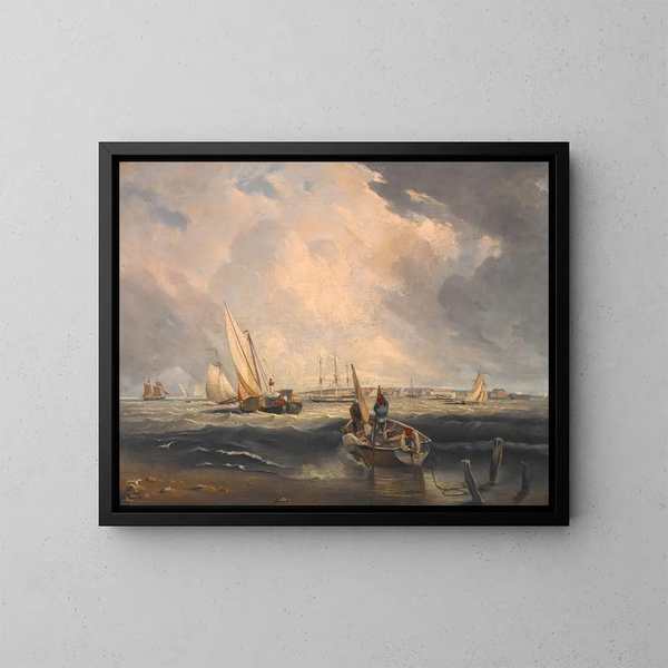 Sables de Bligh à Sheerness - Clarkson Stanfield — ingelijst kunstwerk aan de muur