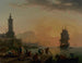 Een kalmte in een mediterrane haven - Claude-Joseph Vernet — weergave van het kunstwerk