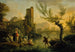 Landschap met wassende vrouwen - Claude-Joseph Vernet — weergave van het kunstwerk