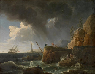 Zeilschilderij - Claude-Joseph Vernet — weergave van het kunstwerk