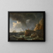 Zeilschilderij - Claude-Joseph Vernet — ingelijst kunstwerk aan de muur