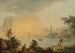 van een Zonsopgang met vissers - Claude-Joseph Vernet — weergave van het kunstwerk