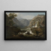 De Watervallen bij Tivoli - Claude-Joseph Vernet — ingelijst kunstwerk aan de muur