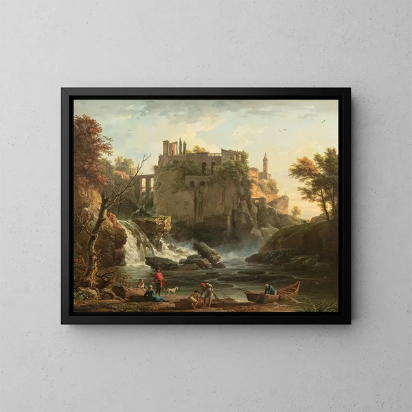 Vue de Tivoli - Claude-Joseph Vernet — ingelijst kunstwerk aan de muur
