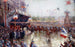De Place de l'Hôtel de Ville op 20 oktober 1918, manifestatie ter ere van de klas 1920 - Claude Charles Bourgonnier — weergave van het kunstwerk