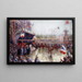 De Place de l'Hôtel de Ville op 20 oktober 1918, manifestatie ter ere van de klas 1920 - Claude Charles Bourgonnier — ingelijst kunstwerk aan de muur