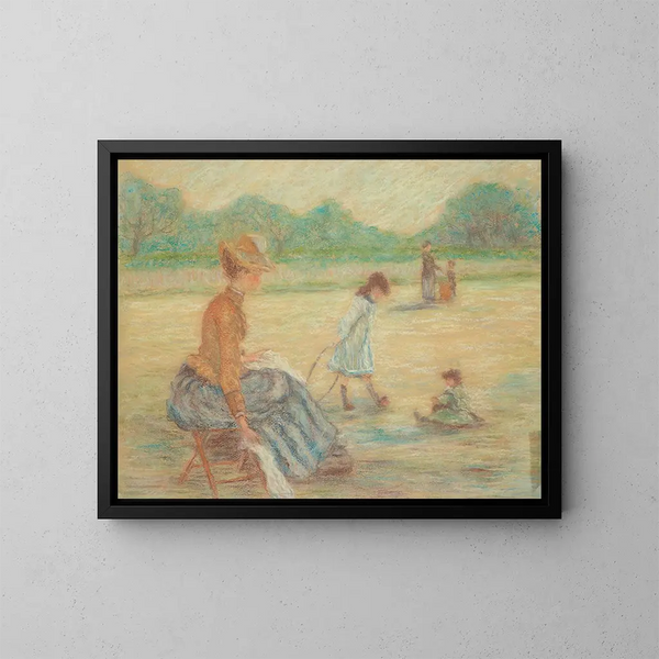 Studie voor het plein van de tuin van Luxemburg - Claude-Émile Schuffenecker — ingelijst kunstwerk aan de muur
