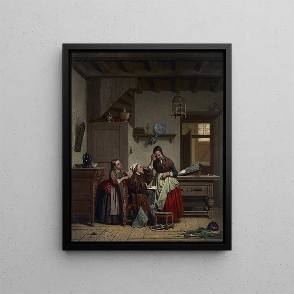Kinderlijk spel schilderij - Claude Joseph Vernet — ingelijst kunstwerk aan de muur