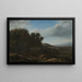 Italiaans landschap - Claude Lorrain — ingelijst kunstwerk aan de muur