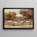 Landscape with Sheep - Claude Lorrain — framed artwork on a wall