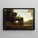 Landschap met een rotsboog en een rivier - Claude Lorrain — ingelijst kunstwerk aan de muur