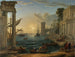 L'Embarquement van de koningin van Sheba - Claude Lorrain — weergave van het kunstwerk