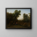 De vlucht naar Egypte - Claude Lorrain — ingelijst kunstwerk aan de muur