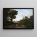 dansend dorp - Claude Lorrain — ingelijst kunstwerk aan de muur