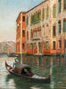 Venetië Een scène op een kanaal - Claus Adolf Heinrich Hansen — weergave van het kunstwerk