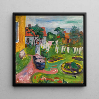 Kleren aan een waslijn in Åsgårdstrand - Edvard Munch
