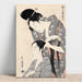 Reproductie van het schilderij Kaptafel - Kitagawa Utamaro