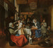 Zoals de ouderen zingen, de jongeren pipen - Jan Steen — weergave van het kunstwerk