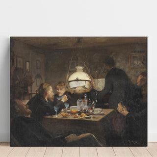 Compagnie à la lumière du soir - Laurits Andersen Ring | Reproduction Tableau Décoration murale affiche copie