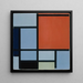 Compositie - Piet Mondriaan — ingelijst kunstwerk aan de muur