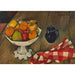 Reproductie van het schilderij van een fruitmand, pot en servet - Suzanne Valadon