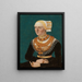 Portrait of a Woman - Conrad Faber von Kreuznach — framed artwork on a wall