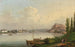 Uitzicht op Koblenz met het Ehrenbreitstein-kasteel - Conrad Zick — weergave van het kunstwerk