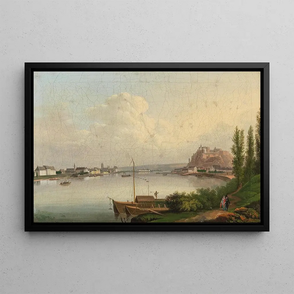 Conrad Zick - View of Koblenz with Fortress Ehrenbreitstein.webp