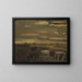 Landschap in februari - Constant Permeke — ingelijst kunstwerk aan de muur