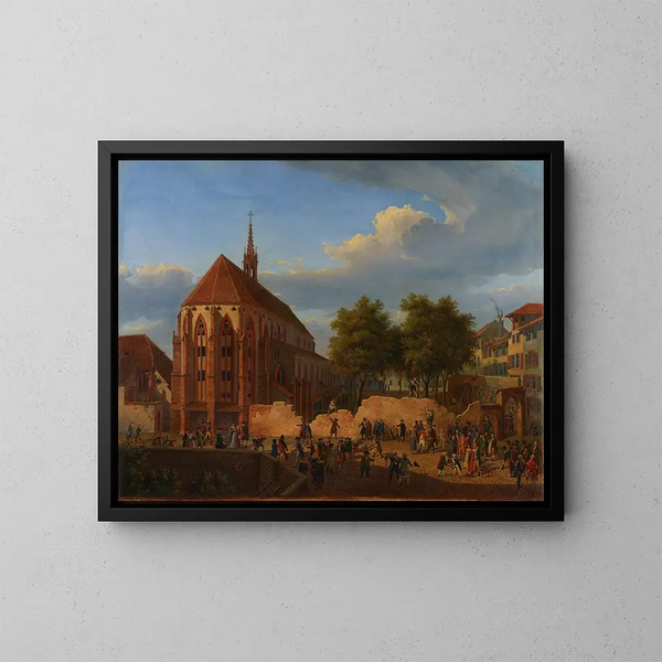 La destruction de la danse macabre à Bâle - Constantin Guise — ingelijst kunstwerk aan de muur