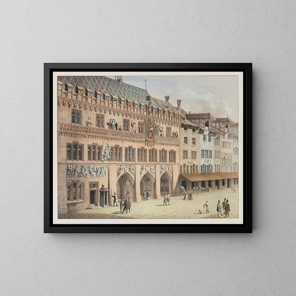 Het herenhuis in Bazel - Constantin Guise — ingelijst kunstwerk aan de muur