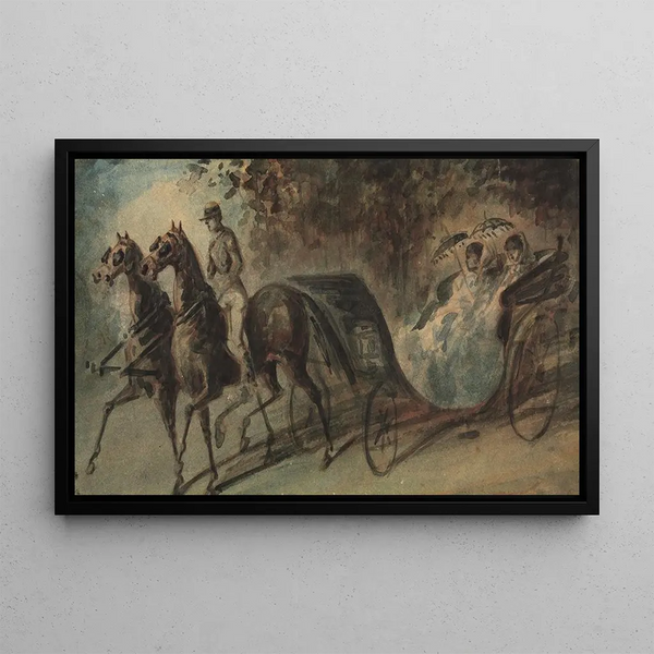 Constantin Guys - Carriage in the Bois de Boulogne.webp