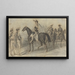 Military Parade Painting - Constantin Guys — framed artwork on a wall