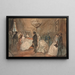 L'Impératrice Eugénie receiving the diplomatic corps after the birth of the Prince Imperial - Constantin Guys — framed artwork on a wall