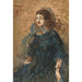 Reproduction of the painting Woman in Blue Dress - Constantin Guys