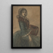 Reproduction of the painting Woman with muff - Constantin Guys