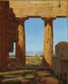van de Tempelkolommen van Neptune in Paestum - Constantin Hansen — weergave van het kunstwerk