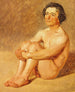 Een lazaret zittend - Constantin Hansen — weergave van het kunstwerk